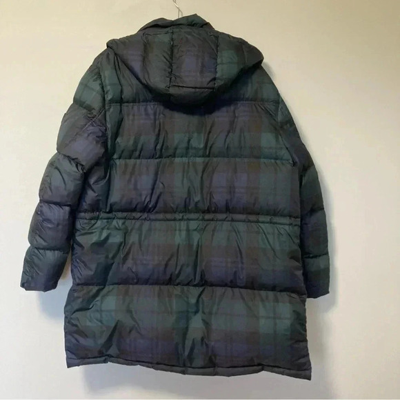 NWOT Polo by Ralph Lauren tartan down long jacket with hood - Picture 4 of 16